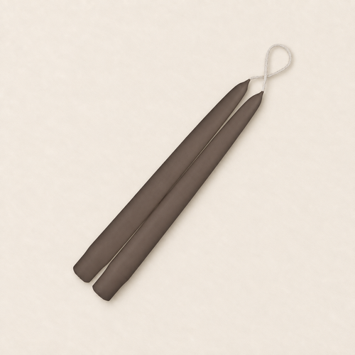 A pair of 9 inch Bayberry taper candles, hand-dipped by Creative Candles