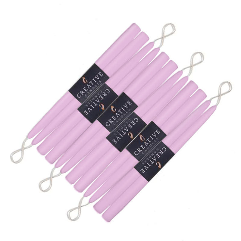 wisteria taper in 12 inch 12 pack on white background