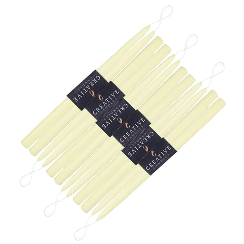 Taper Candles Lemon Chiffon 18 in 6 pack