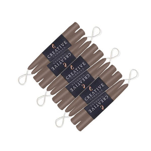Taper Candles Espresso 6 in 6 pack