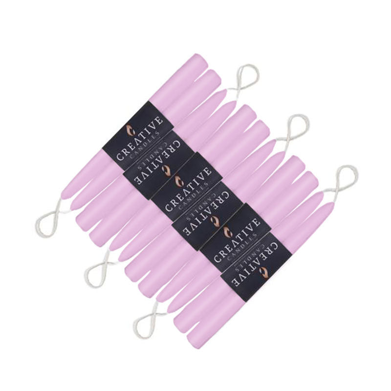 wisteria taper in 9 inch 12 pack on white background