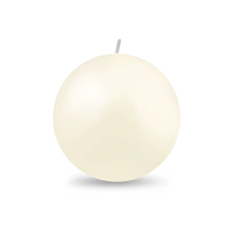 Ivory Ball Candles (2"-4" diameter)