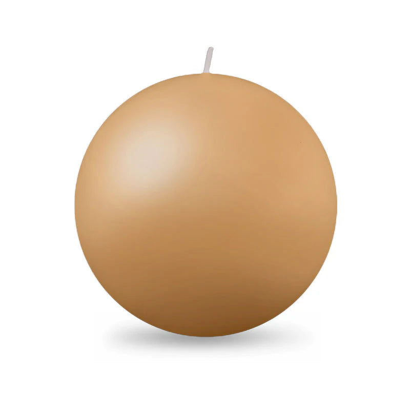 Cafe Au Lait Ball Candles (2"-4" diameter)
