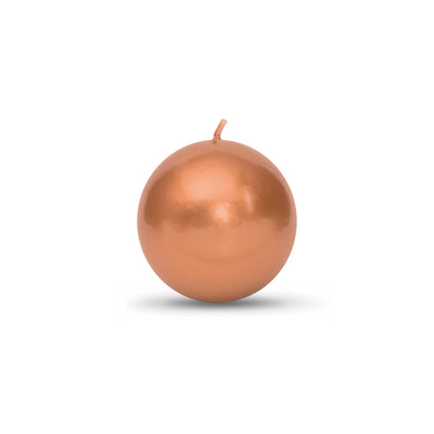 Metallic Copper Ball Candles (2"-4" diameter)