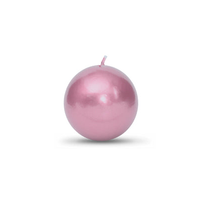 Metallic Rose Gold Ball Candles (2"-4" diameter)