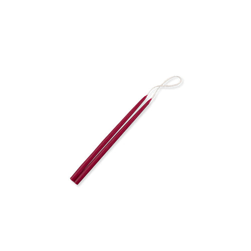 6 in celebration candles red
