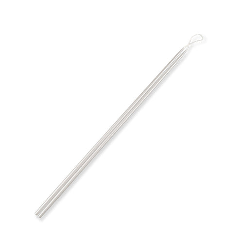 15 in celebration candles metallic white