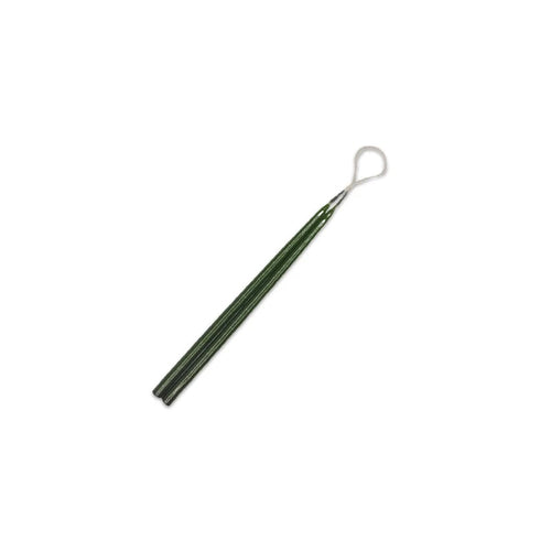 6 inch celebration candle pair Metallic Emerald