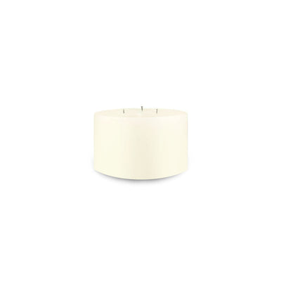 Ivory Contemporary Pillar Candle (6" diameter)