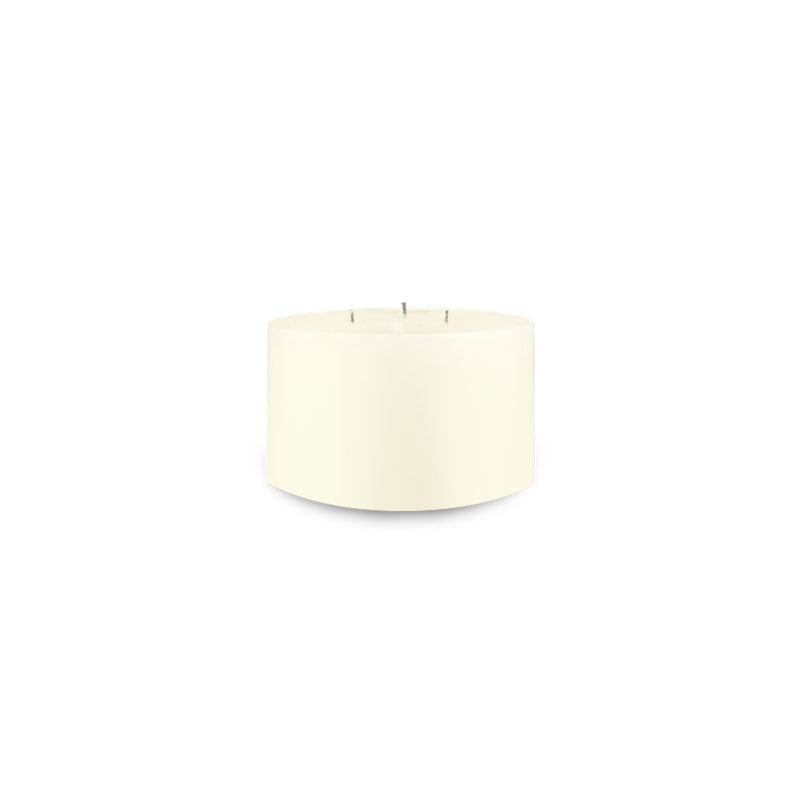 Ivory Contemporary Pillar Candle (6" diameter)