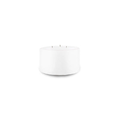 White Contemporary Pillar Candle (6" diameter)