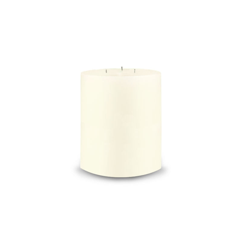 Ivory Contemporary Pillar Candle (6" diameter)