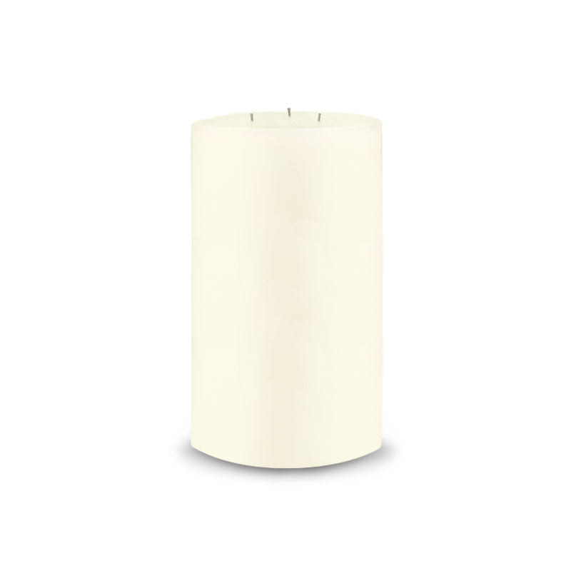 Ivory Contemporary Pillar Candle (6" diameter)