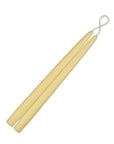 12in taper candle in beeswax color
