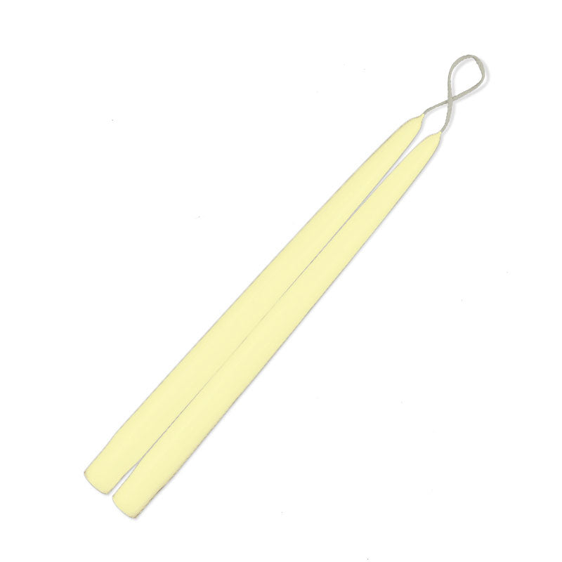 Taper Candles Lemon Chiffon 12 in pair
