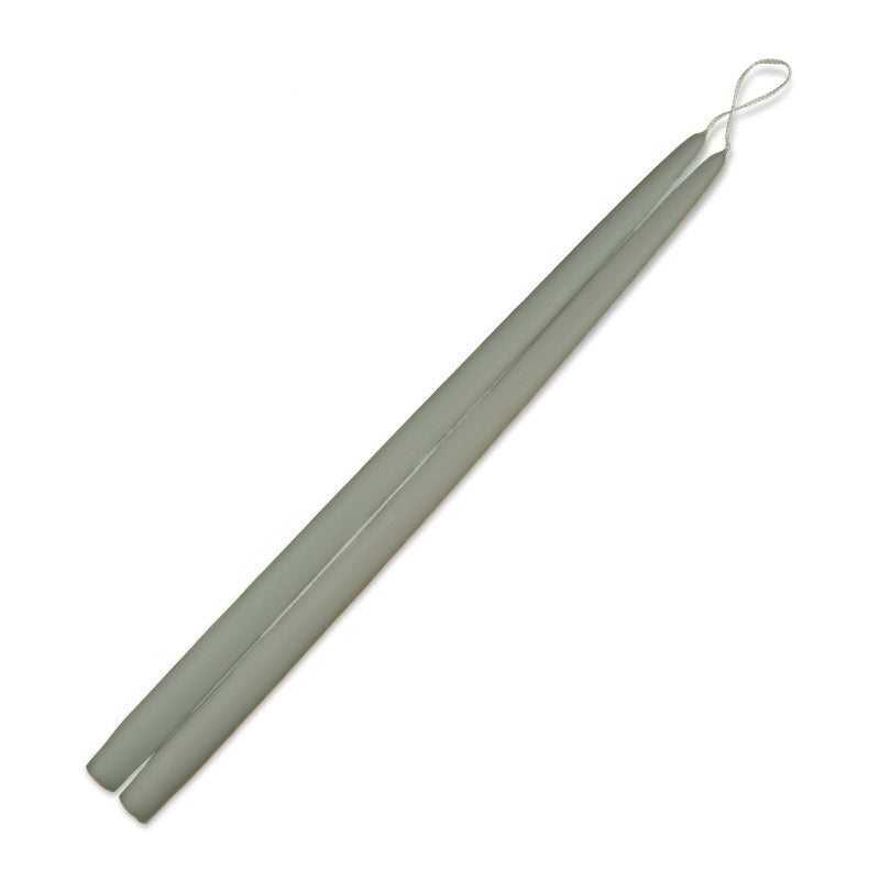 Soft Sage 18" taper candle pair with 7/8" diameter