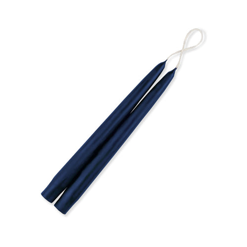 Taper Candles 9" - 12/box navy blue