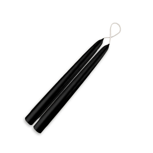 Taper Candles 9" - 12/box Metallic Onyx