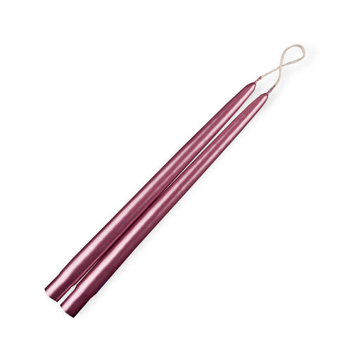 Taper Candles 12" - 12/box Metallic Rose Gold