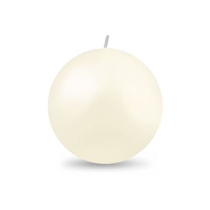 Ball Candle Lg 3 1/8" - 1 piece Ivory