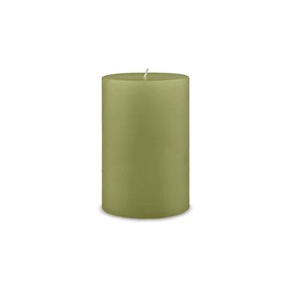 4" x 6" Classic Pillar Candle - desert olive green