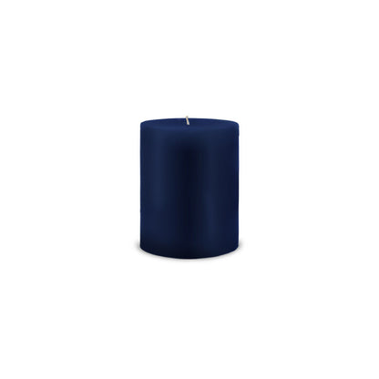 Classic Pillar Candle 3" x 4" - Navy Blue