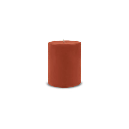 Classic Pillar Candle 3" x 4" - Rust