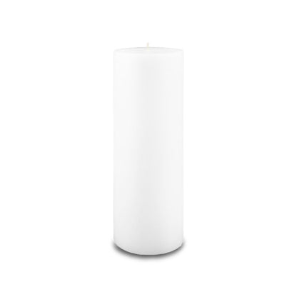 3" x 9" Classic Pillar Candle - white
