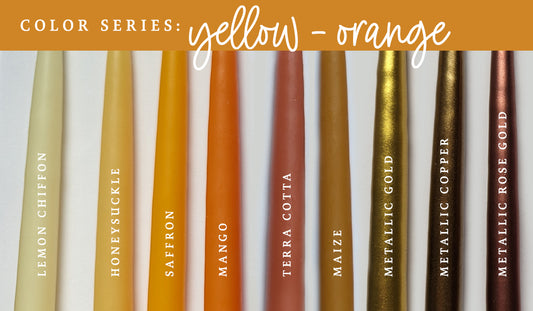 Color Series: What Yellow and Orange Candles Does Creative Candles Offer?