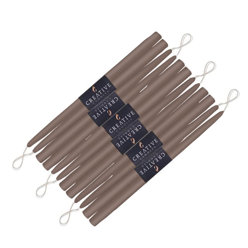 Taper Candles Espresso 15 in 6 pack