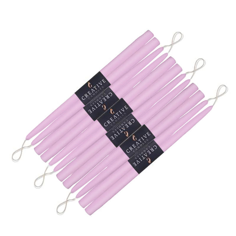 wisteria taper in 15 inch 12 pack on white background