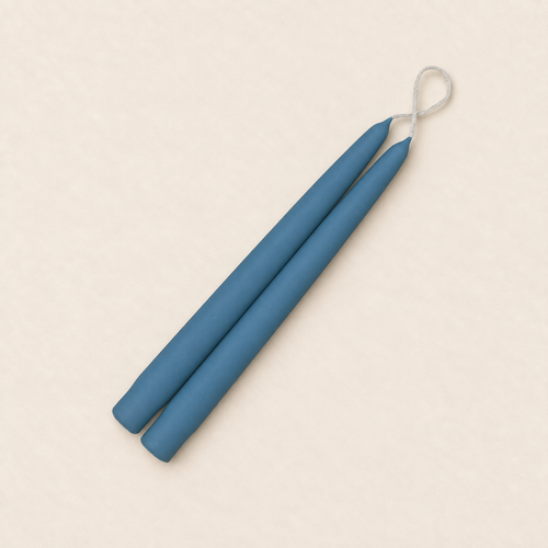A pair of 9 inch Wedgwood taper candles, hand-dipped by Creative Candles