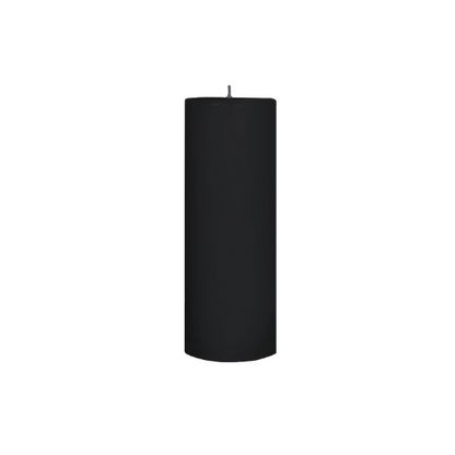 Black 2x6 petite pillar candle