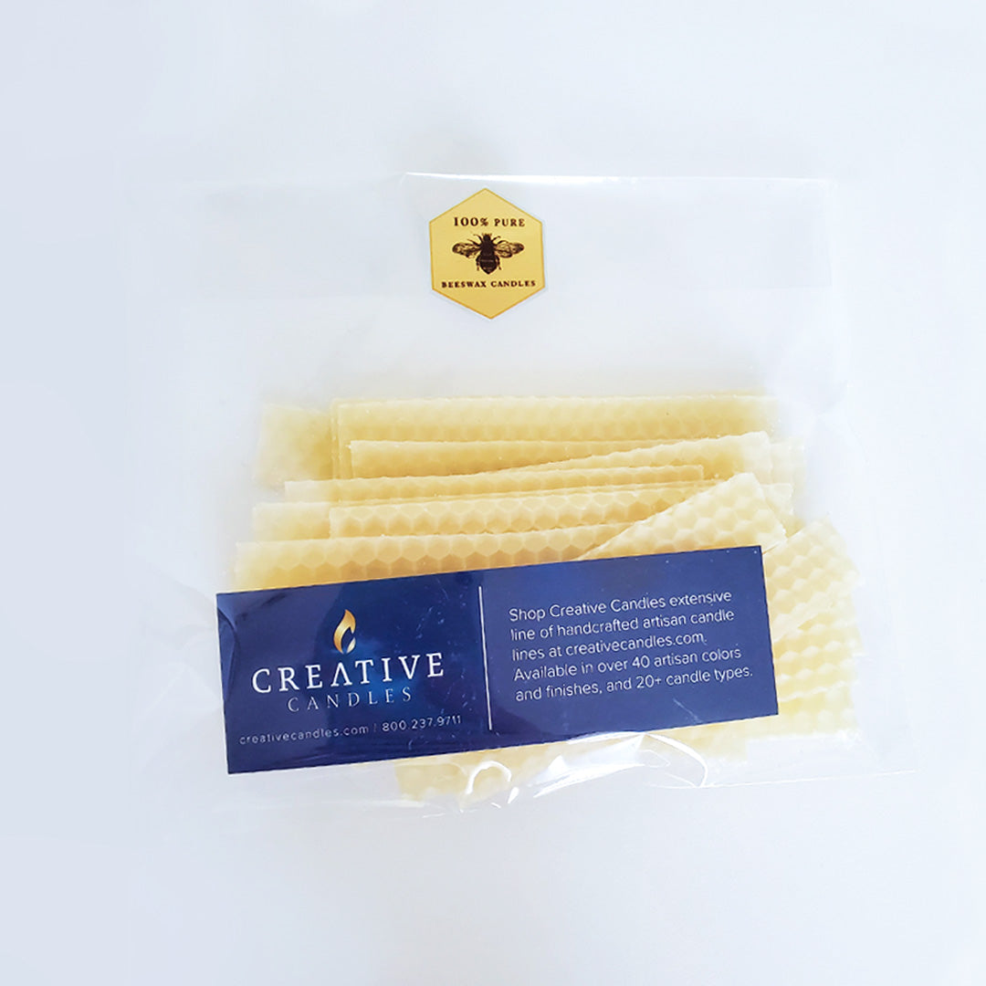 25 beeswax fitter strips in plastic packaging