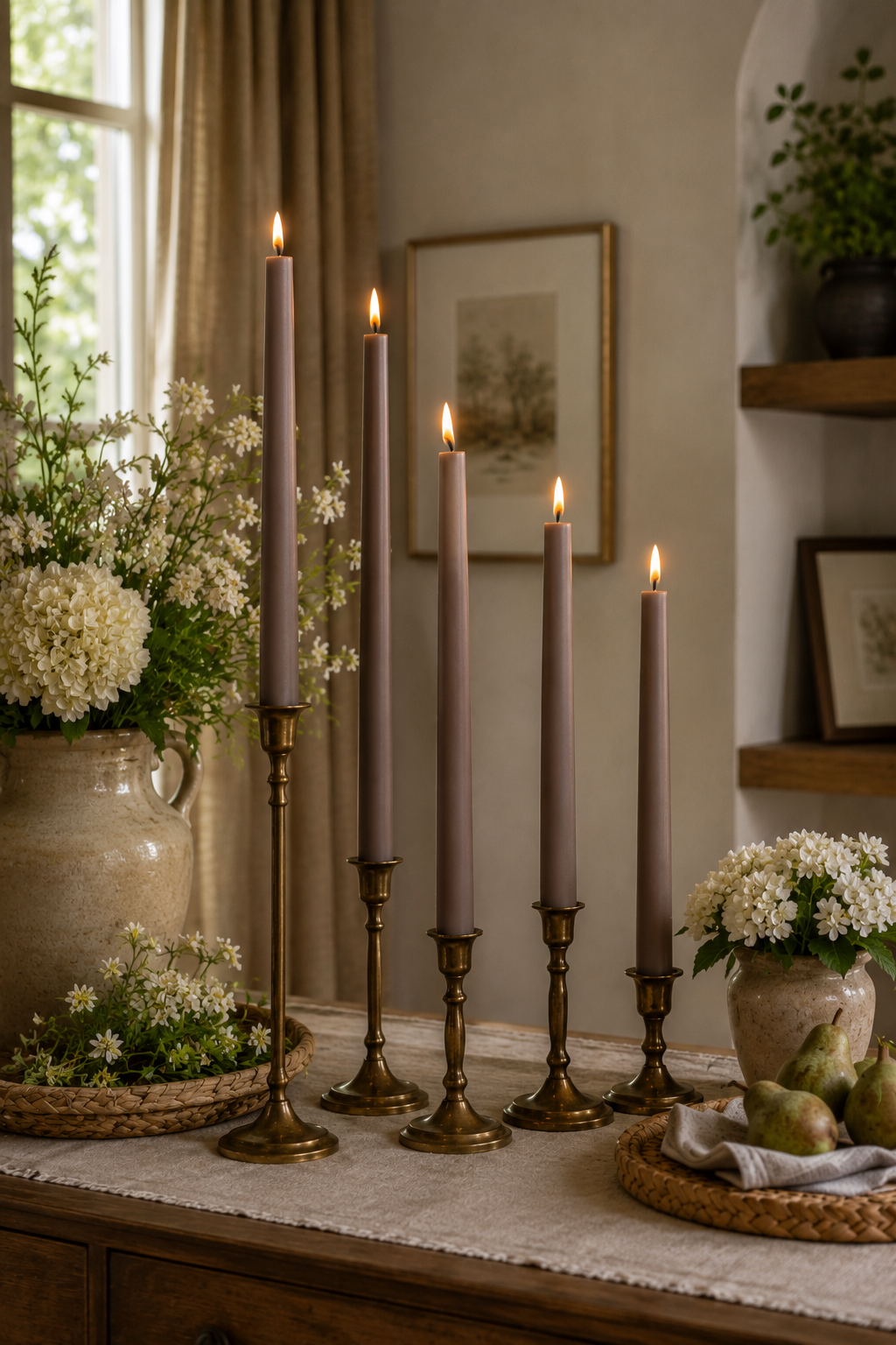 Taper Candles (7/8" diameter) - Espresso