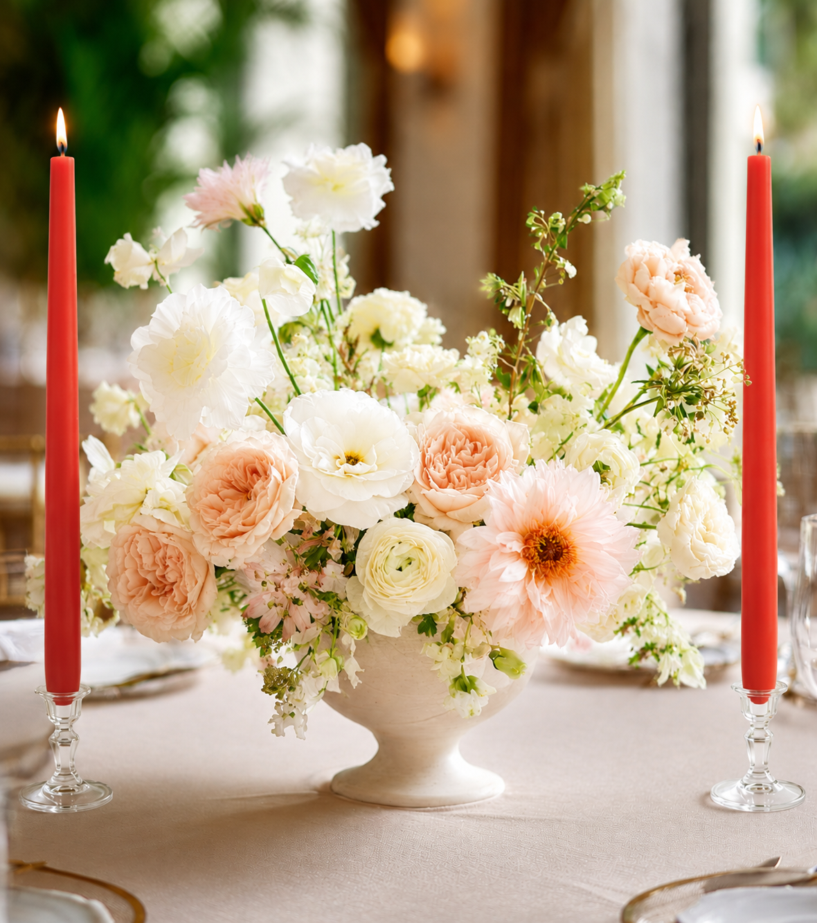 Taper Candles (7/8" diameter) - Wild Poppy