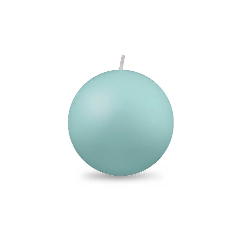 Ball Candles - Medium 2 3/8" Aquamarine