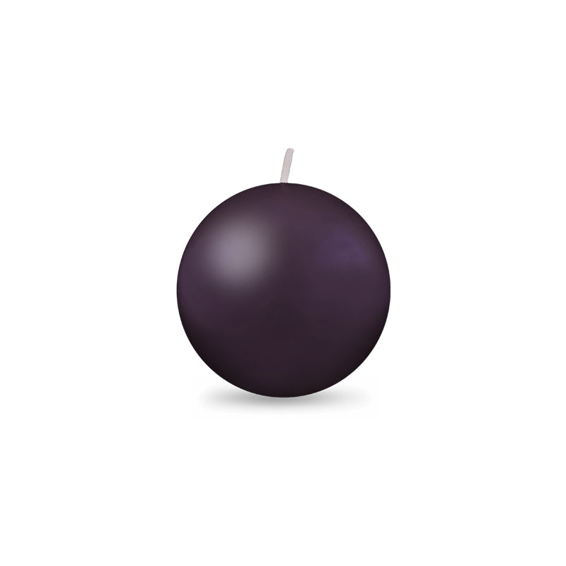 Ball Candles - Small 2" Eggplant