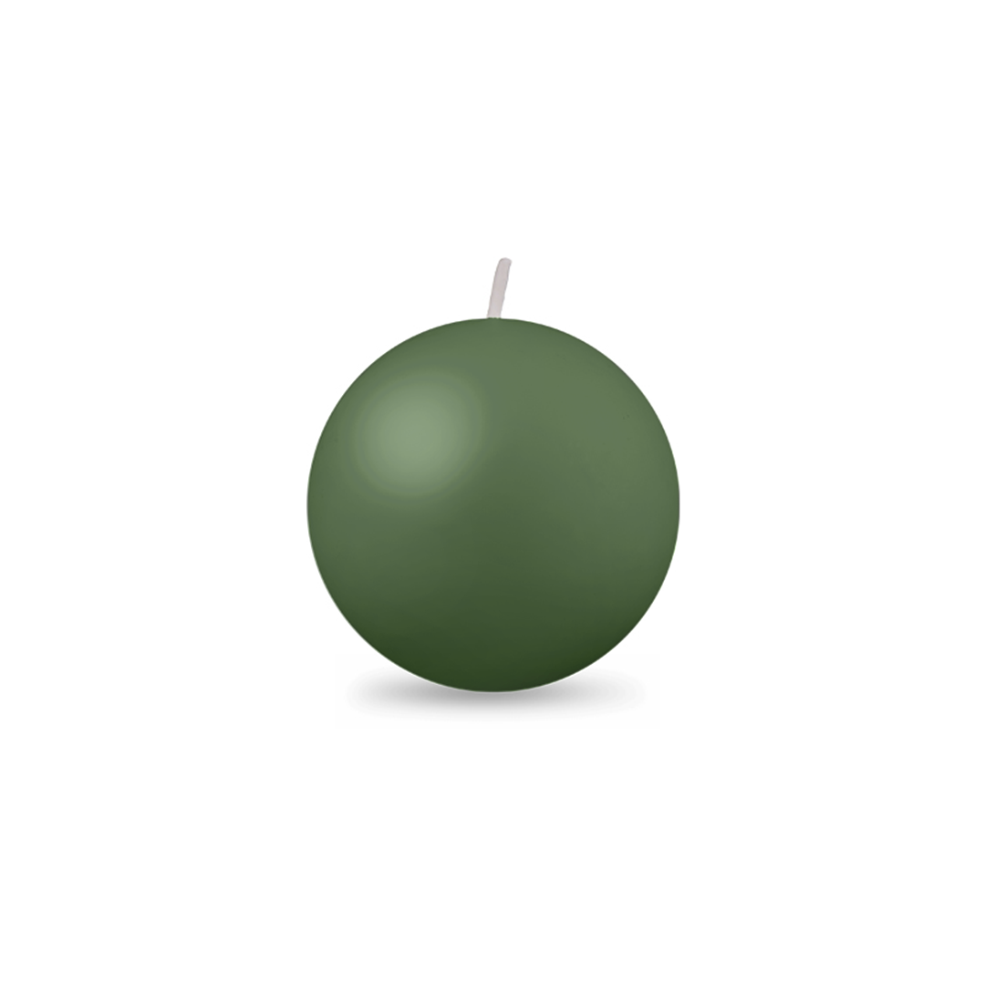 Ball Candles - Small 2" Holly Green