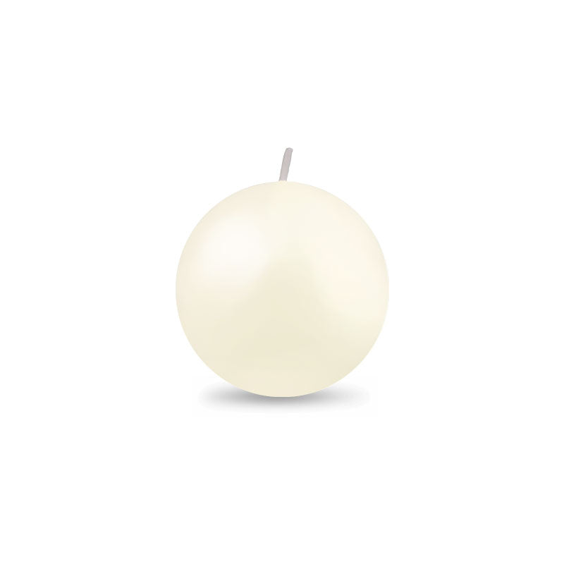 Ball Candles - Small 2" Ivory