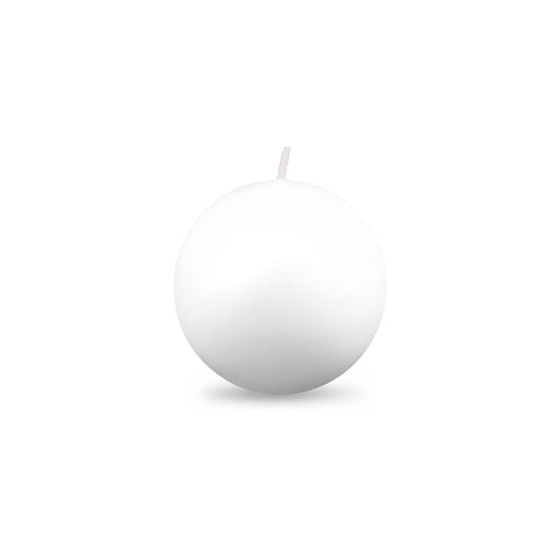 Ball Candles - Small 2&quot; White