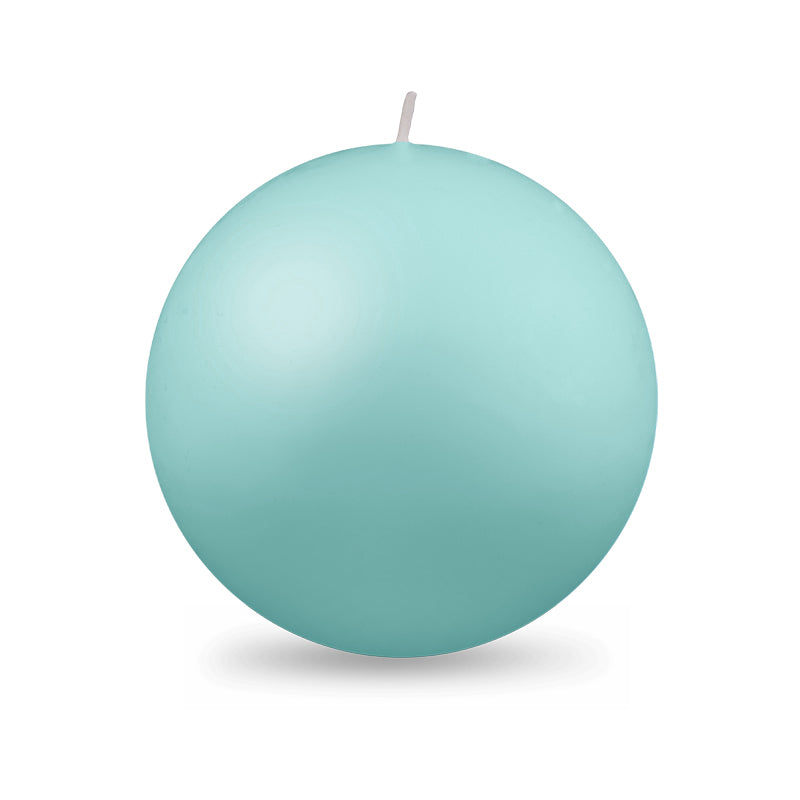 Ball Candles - Extra Large 4" Aquamarine