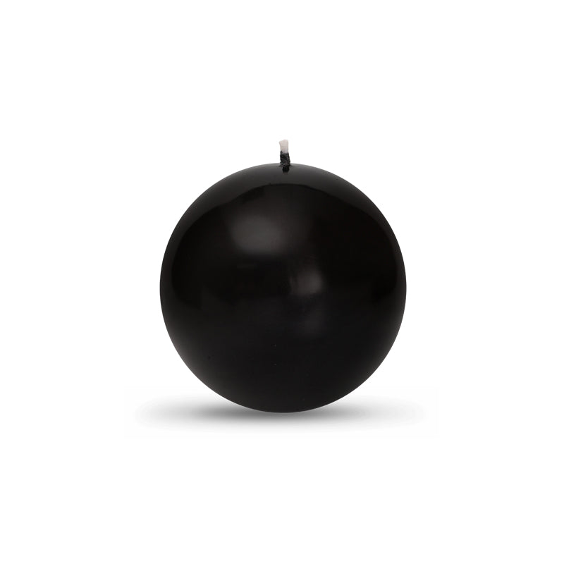 Onyx Metallic Ball Candle - Medium 2 3/8"