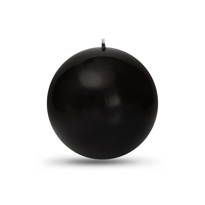 Onyx Metallic Ball Candle - Large 3 1/8"