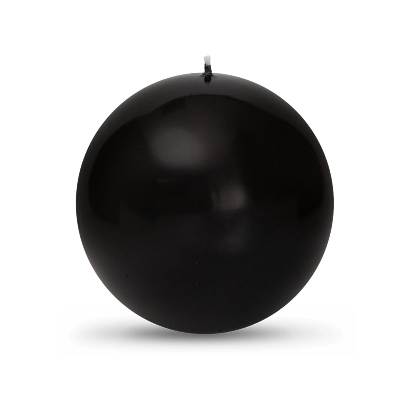 Onyx Metallic Ball Candle - Extra Large 4"