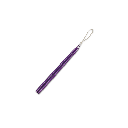 6 inch celebration candle pair Amethyst