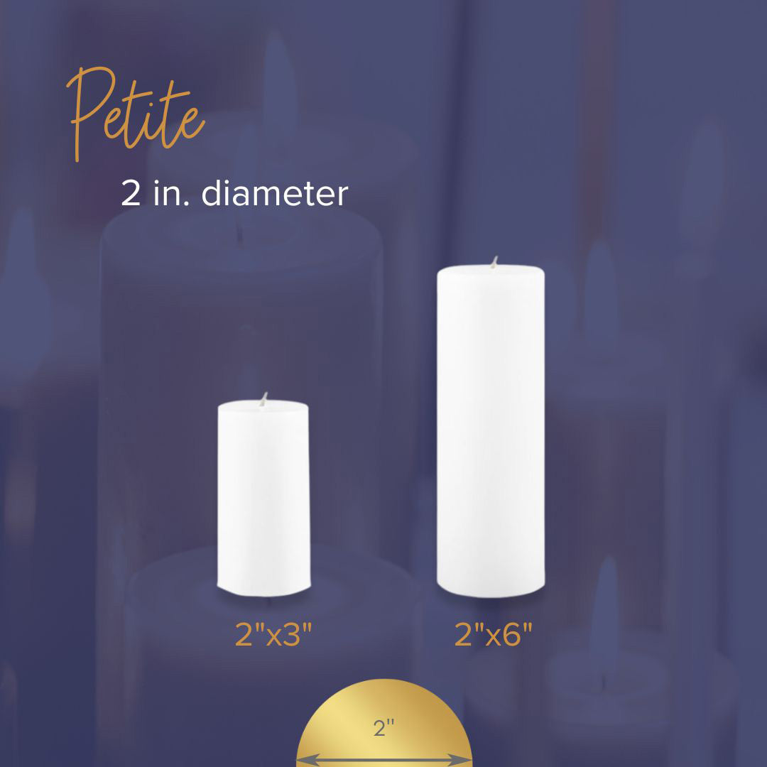 2"x3" Petite Pillar Candle