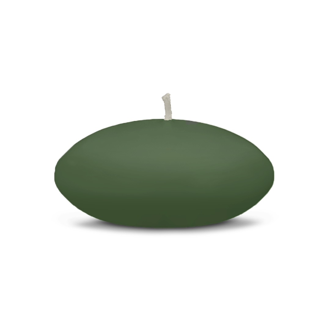 Holly Green Floating Candle - Medium 3"