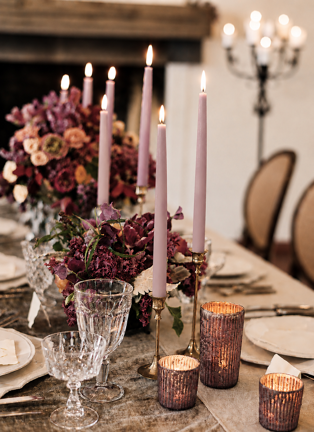 Taper Candles (7/8" diameter) - Mauvelous