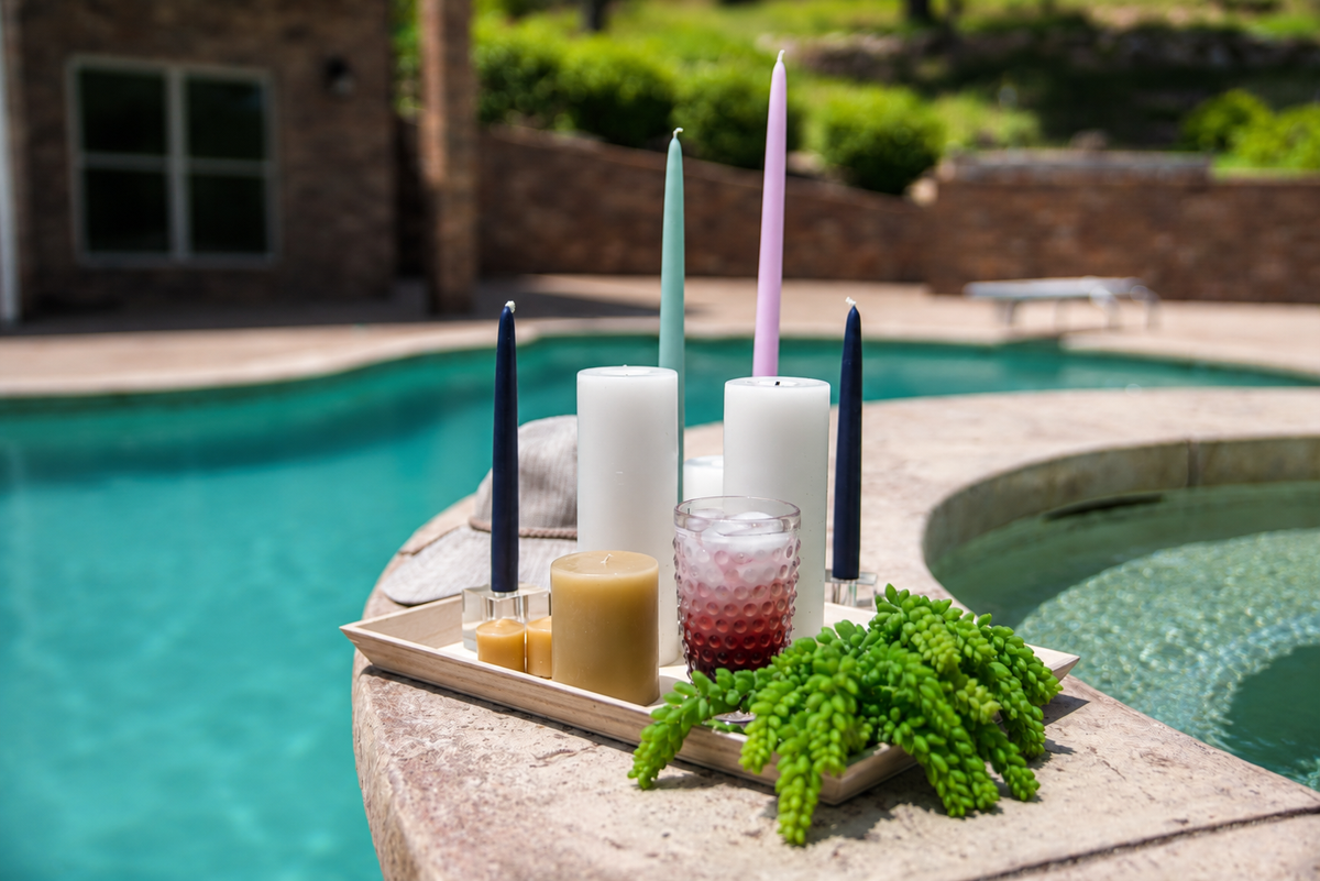 Taper Candles (7/8" diameter) - Navy Blue